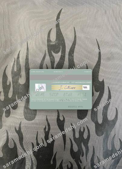 Mali Banque Commerciale du Sahel visa debit card photolook back